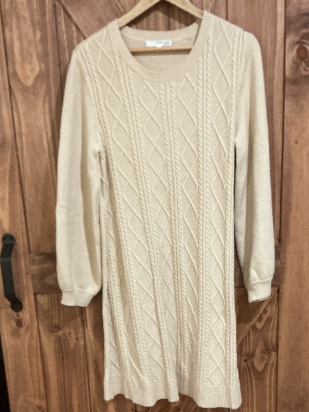 Studio One Cream Cable Knit Dress